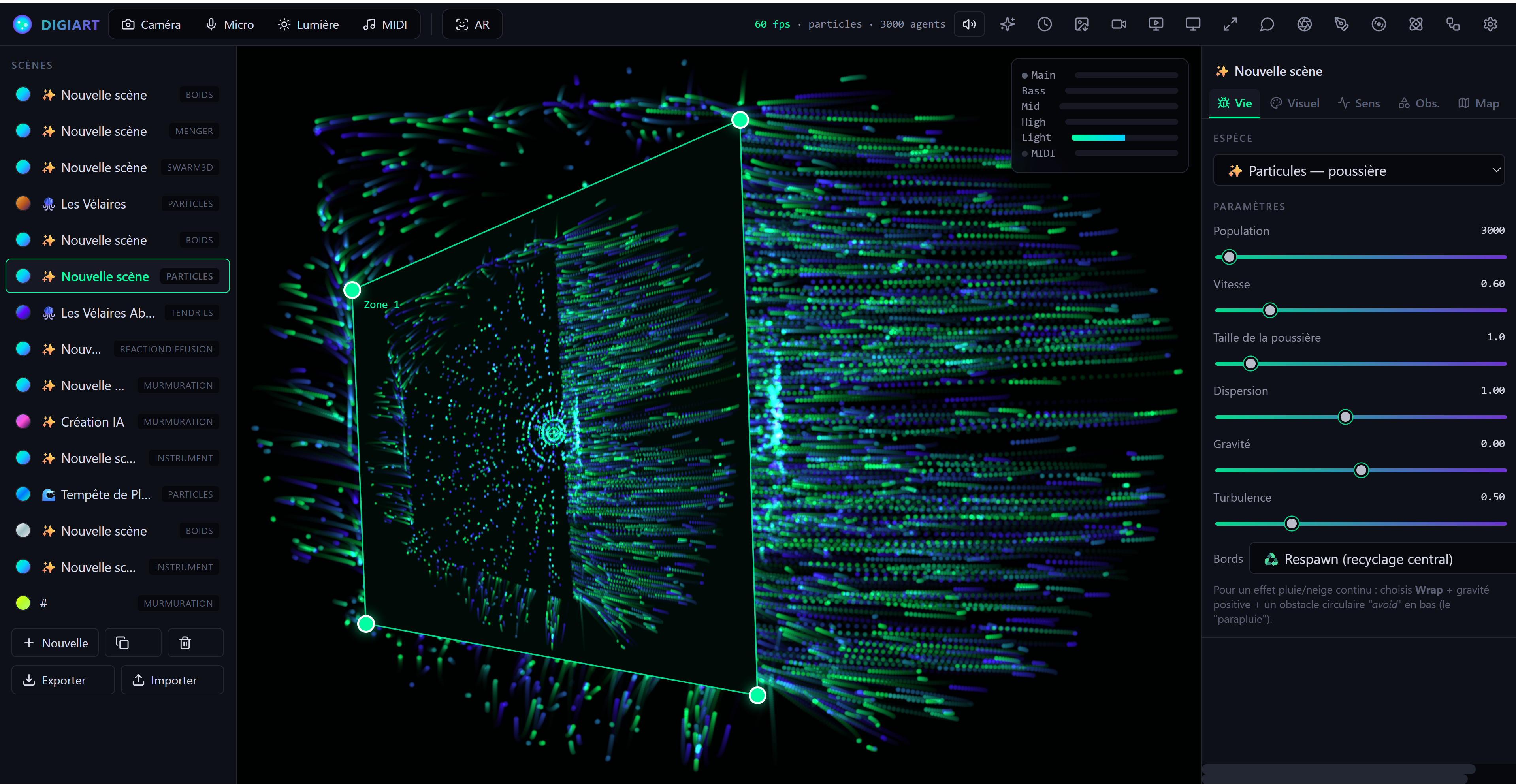 DigiArt — organismes vivants pour installations